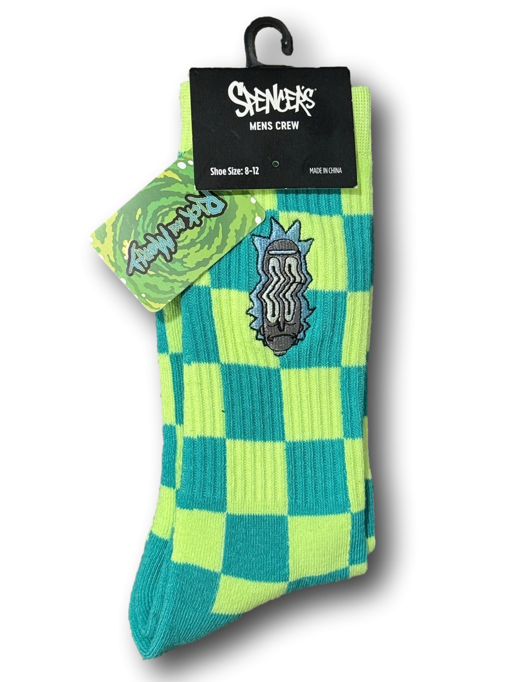 3/$20 Rick & Morty Adult Swim Cartoon Funny Novelty Crew Socks - NWT